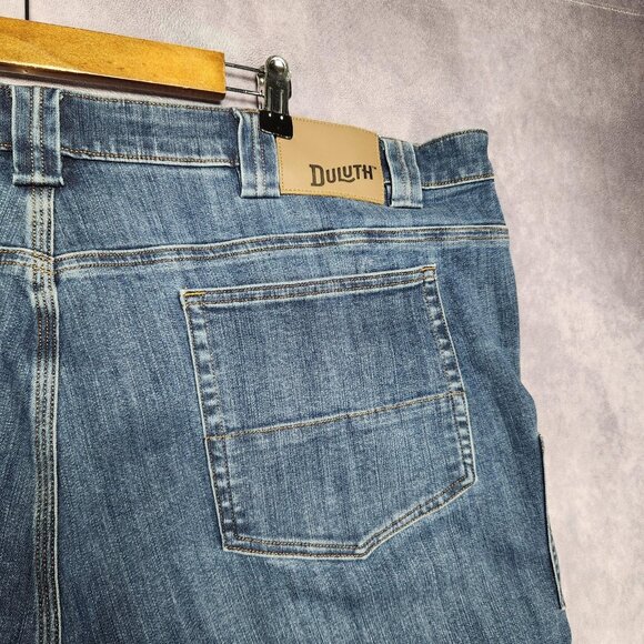 Duluth Ballroom Double Flex Jeans Mens 46x30 Blue Denim Relaxed Fit‎ Workwear - Picture 7 of 16